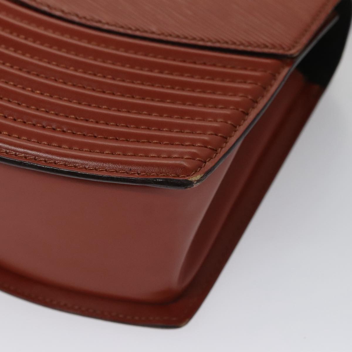 LOUIS VUITTON Epi Tilsitt Shoulder Bag Brown M52483 LV 107156