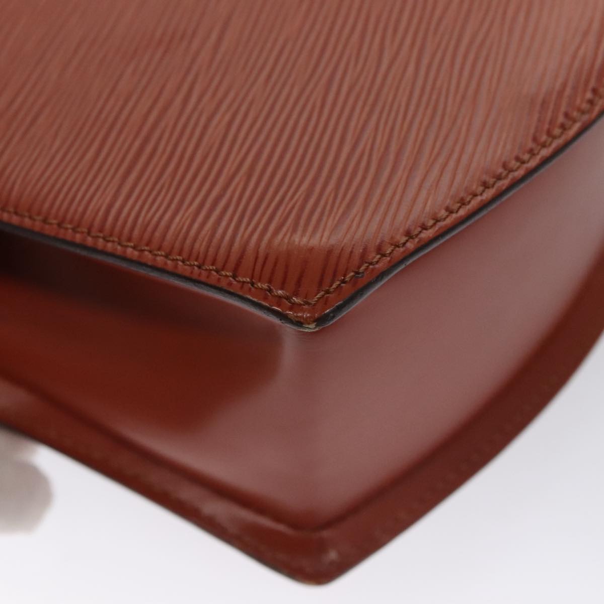 LOUIS VUITTON Epi Tilsitt Shoulder Bag Brown M52483 LV 107156
