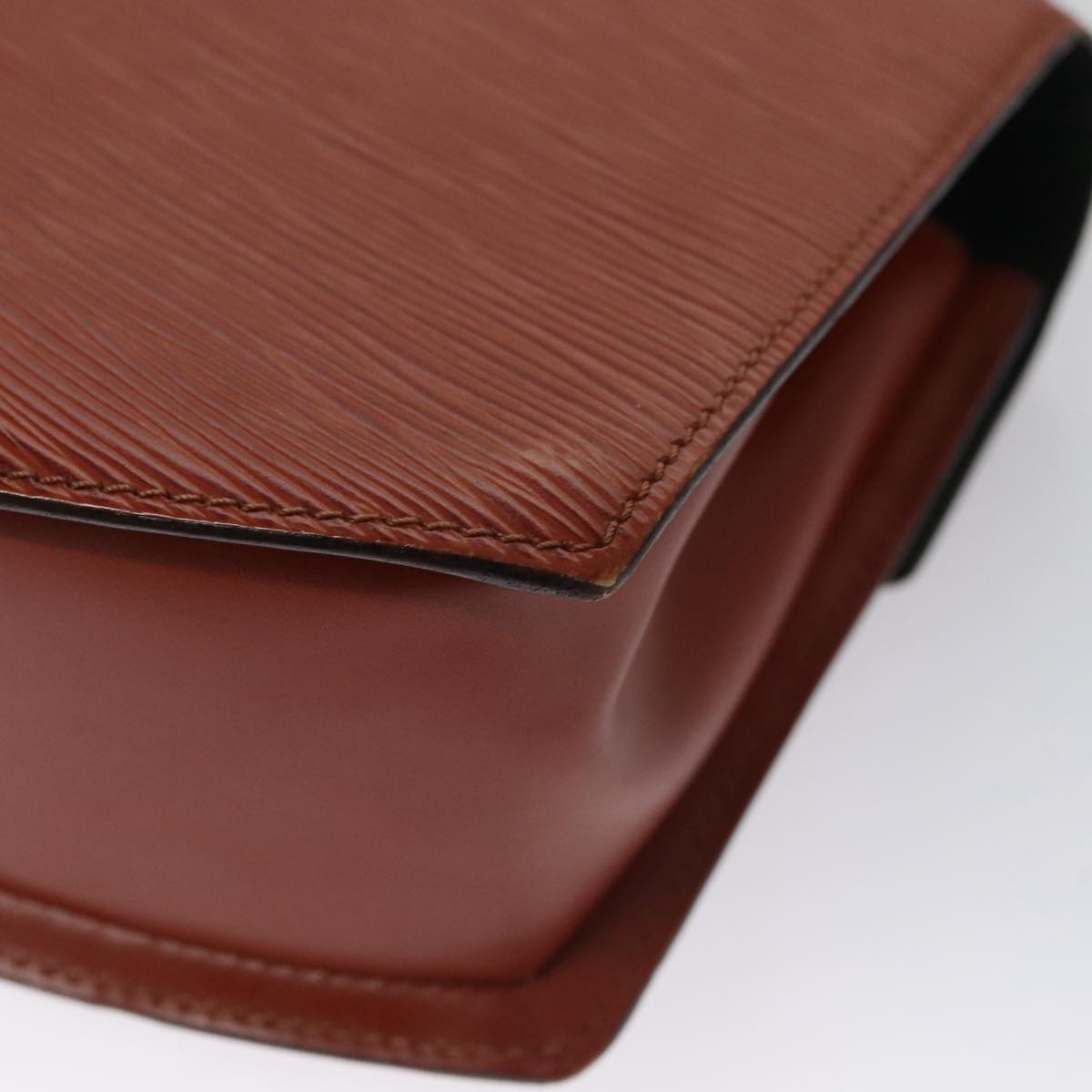 LOUIS VUITTON Epi Tilsitt Shoulder Bag Brown M52483 LV 107156