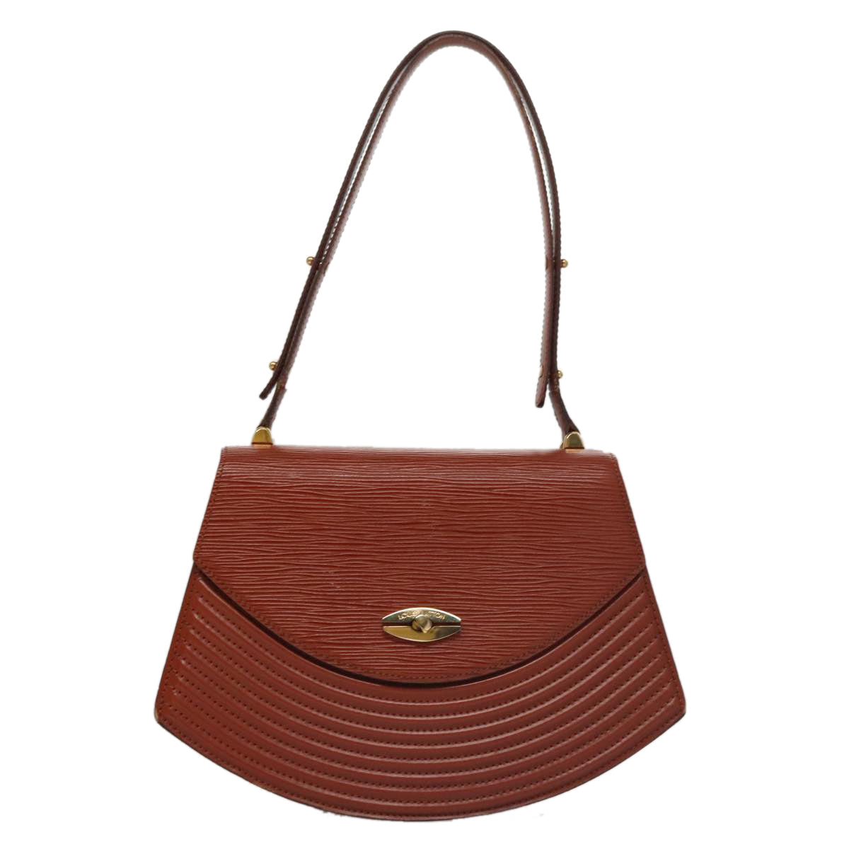 LOUIS VUITTON Epi Tilsitt Shoulder Bag Brown M52483 LV 107156