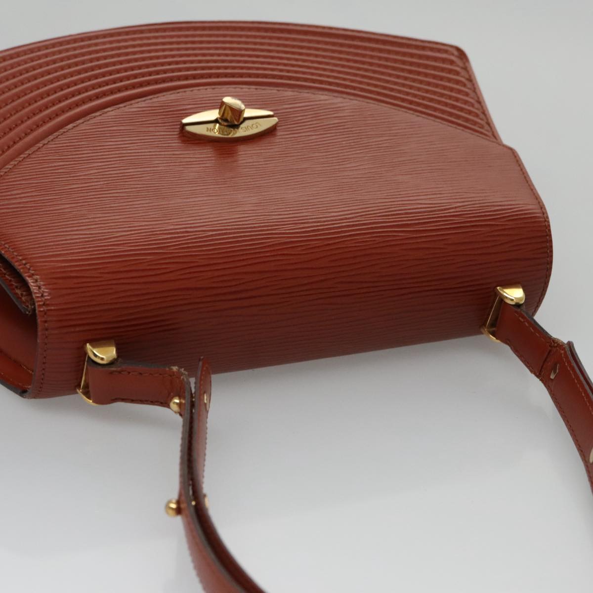 LOUIS VUITTON Epi Tilsitt Shoulder Bag Brown M52483 LV 107156