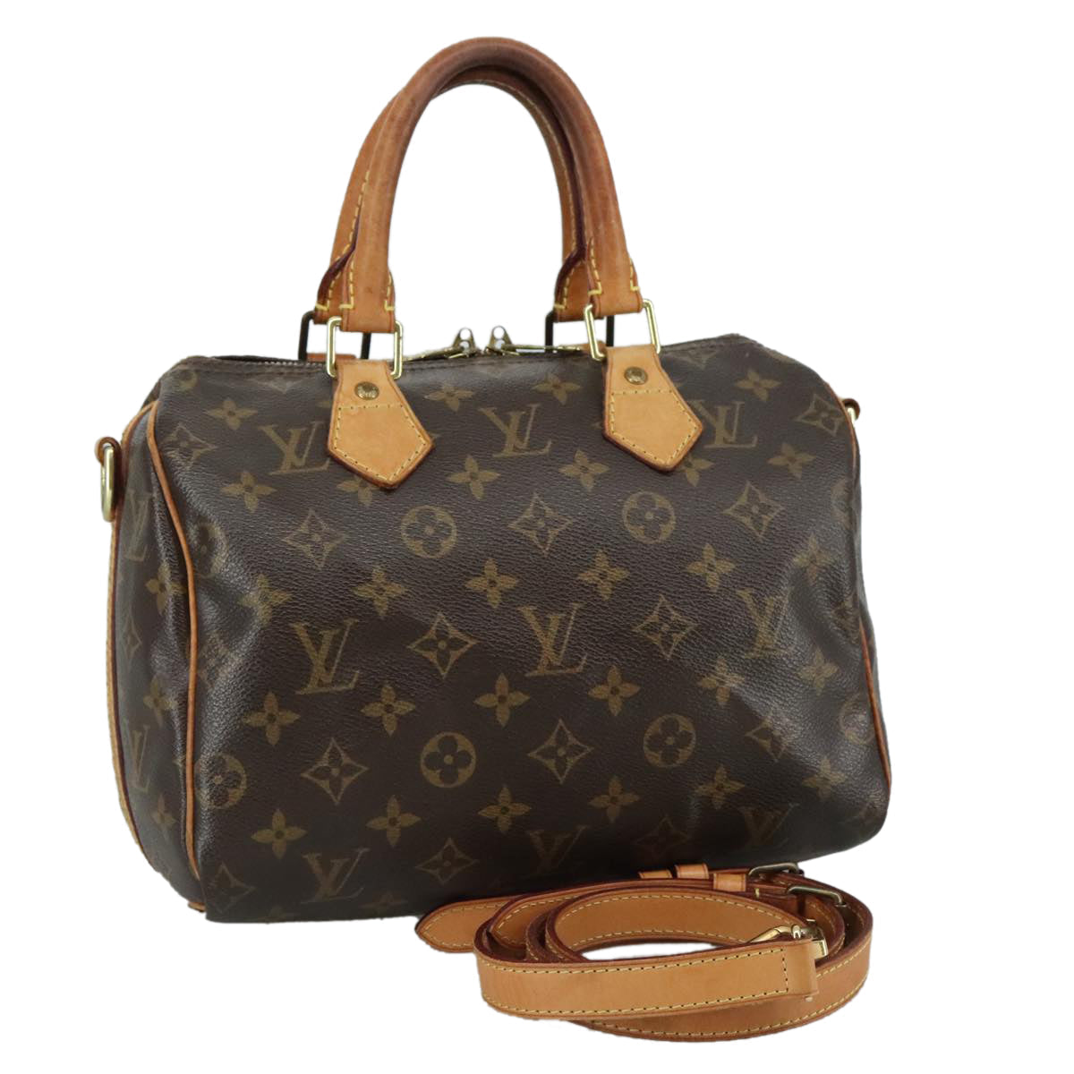 LOUIS VUITTON Monogram Speedy Bandouliere 25 Hand Bag 2way M45948 LV 107163