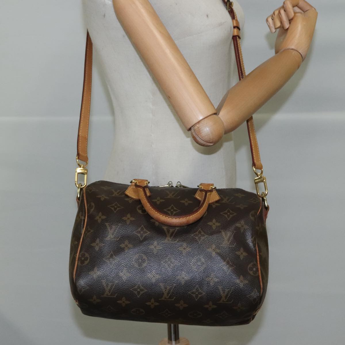LOUIS VUITTON Monogram Speedy Bandouliere 25 Hand Bag 2way M45948 LV 107163
