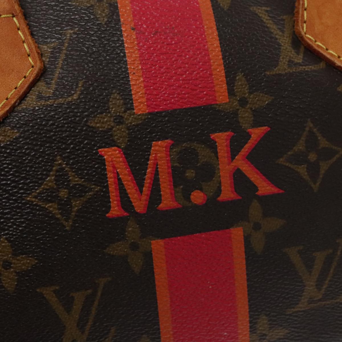 LOUIS VUITTON Monogram My LV Heritage Speedy 30 Hand Bag Pink Orange 107164