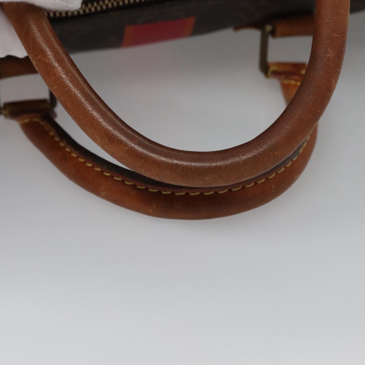 LOUIS VUITTON Monogram My LV Heritage Speedy 30 Hand Bag Pink Orange 107164