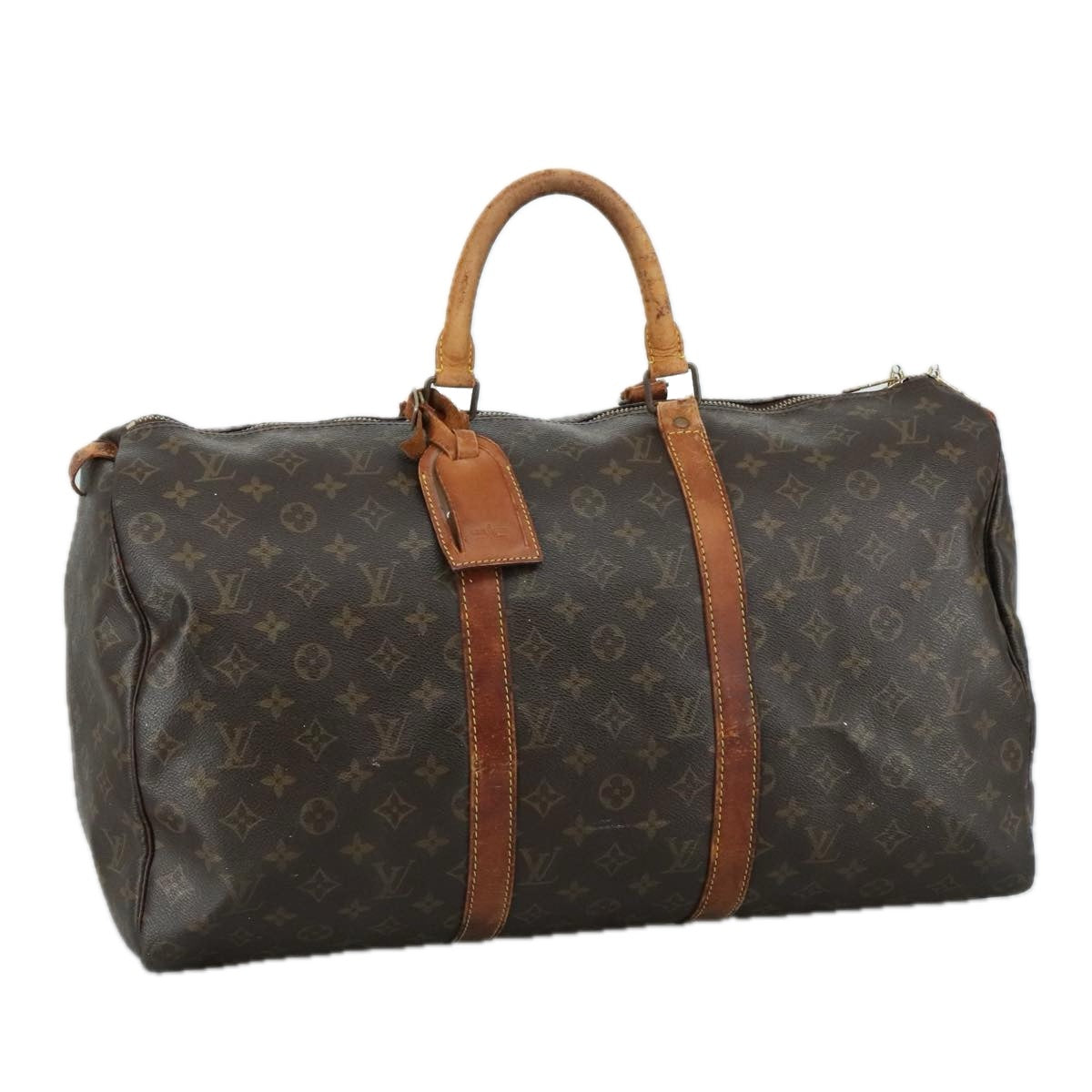 LOUIS VUITTON Monogram Keepall 50 Boston Bag M41426 LV 107166