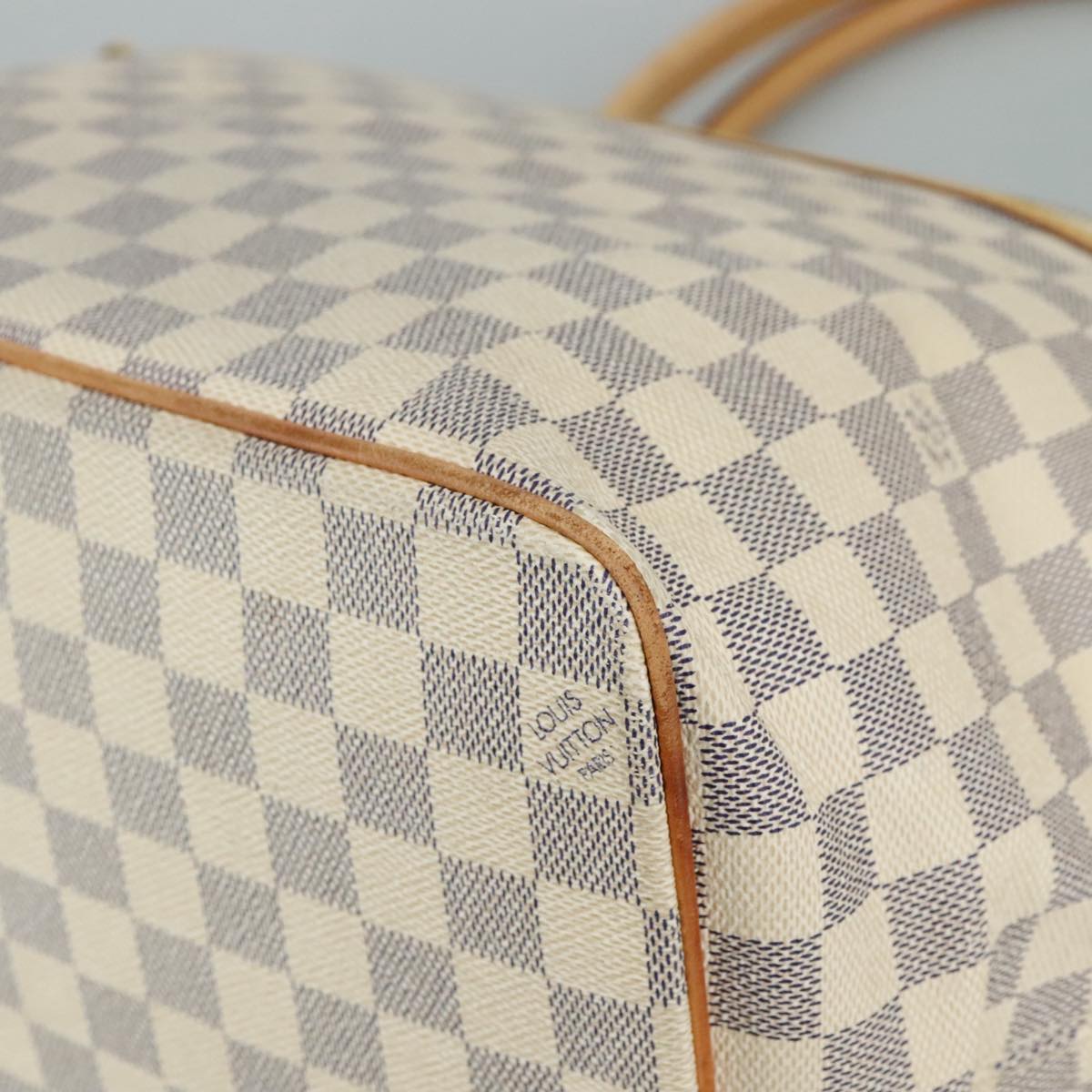 LOUIS VUITTON Damier Azur Saleya GM Tote Bag N51184 LV 107184
