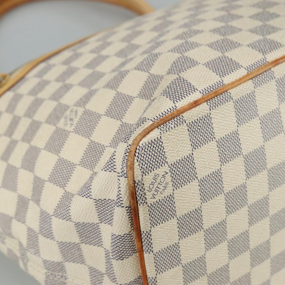 LOUIS VUITTON Damier Azur Saleya GM Tote Bag N51184 LV 107184