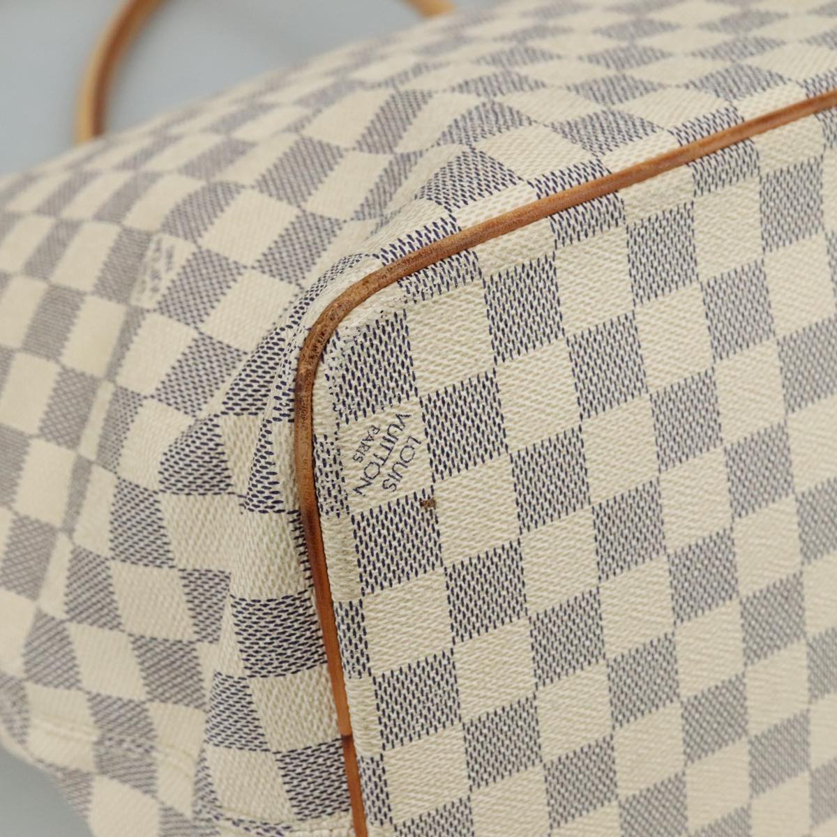 LOUIS VUITTON Damier Azur Saleya GM Tote Bag N51184 LV 107184
