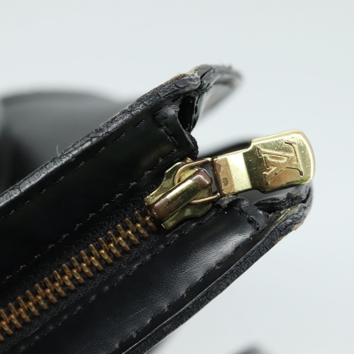 LOUIS VUITTON Epi Saint Jacques Shopping Shoulder Bag Black M52262 107194