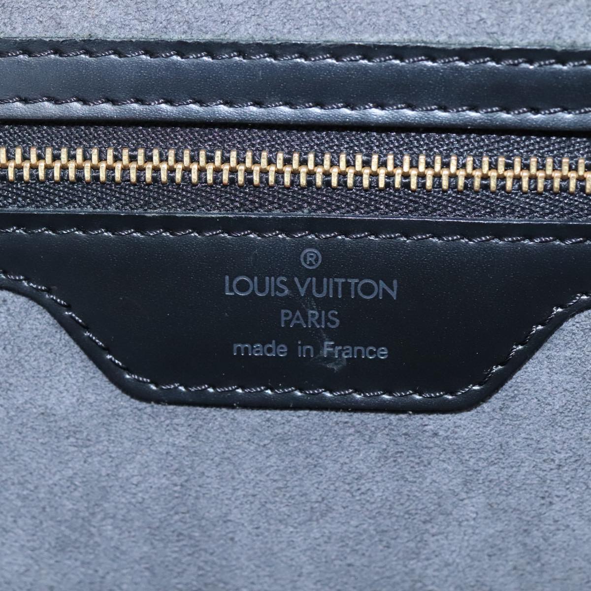 LOUIS VUITTON Epi Saint Jacques Shopping Shoulder Bag Black M52262 107194