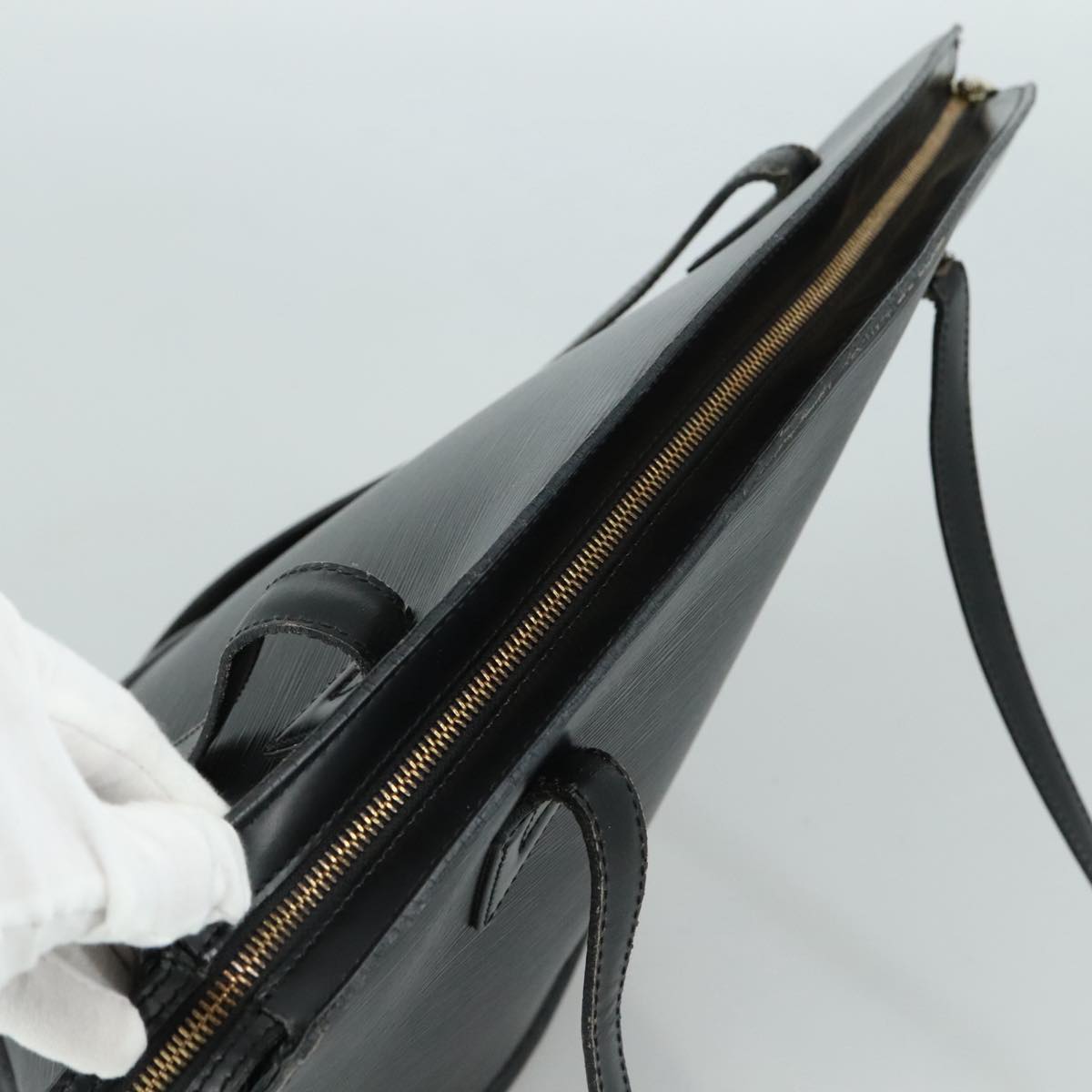 LOUIS VUITTON Epi Saint Jacques Shopping Shoulder Bag Black M52262 107194