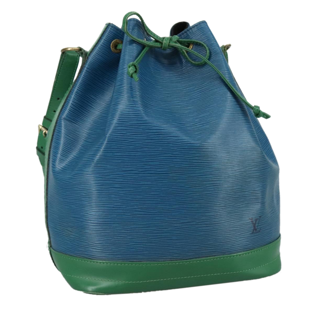 LOUIS VUITTON Epi Noe Shoulder Bag Bicolor Green Blue M44044 LV 107198