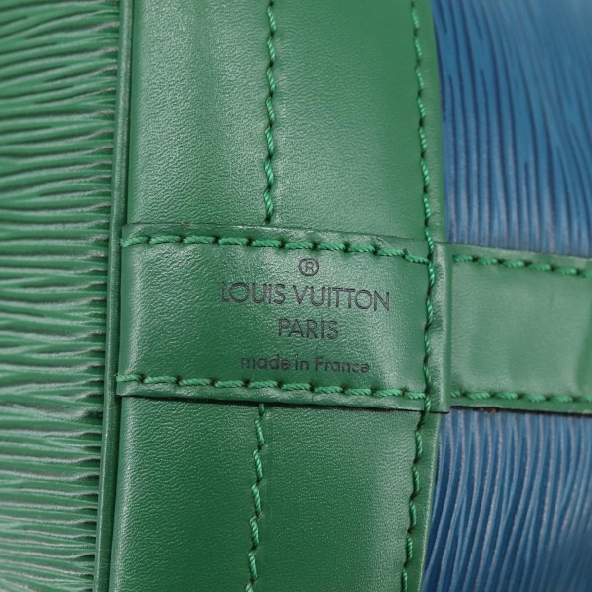 LOUIS VUITTON Epi Noe Shoulder Bag Bicolor Green Blue M44044 LV 107198