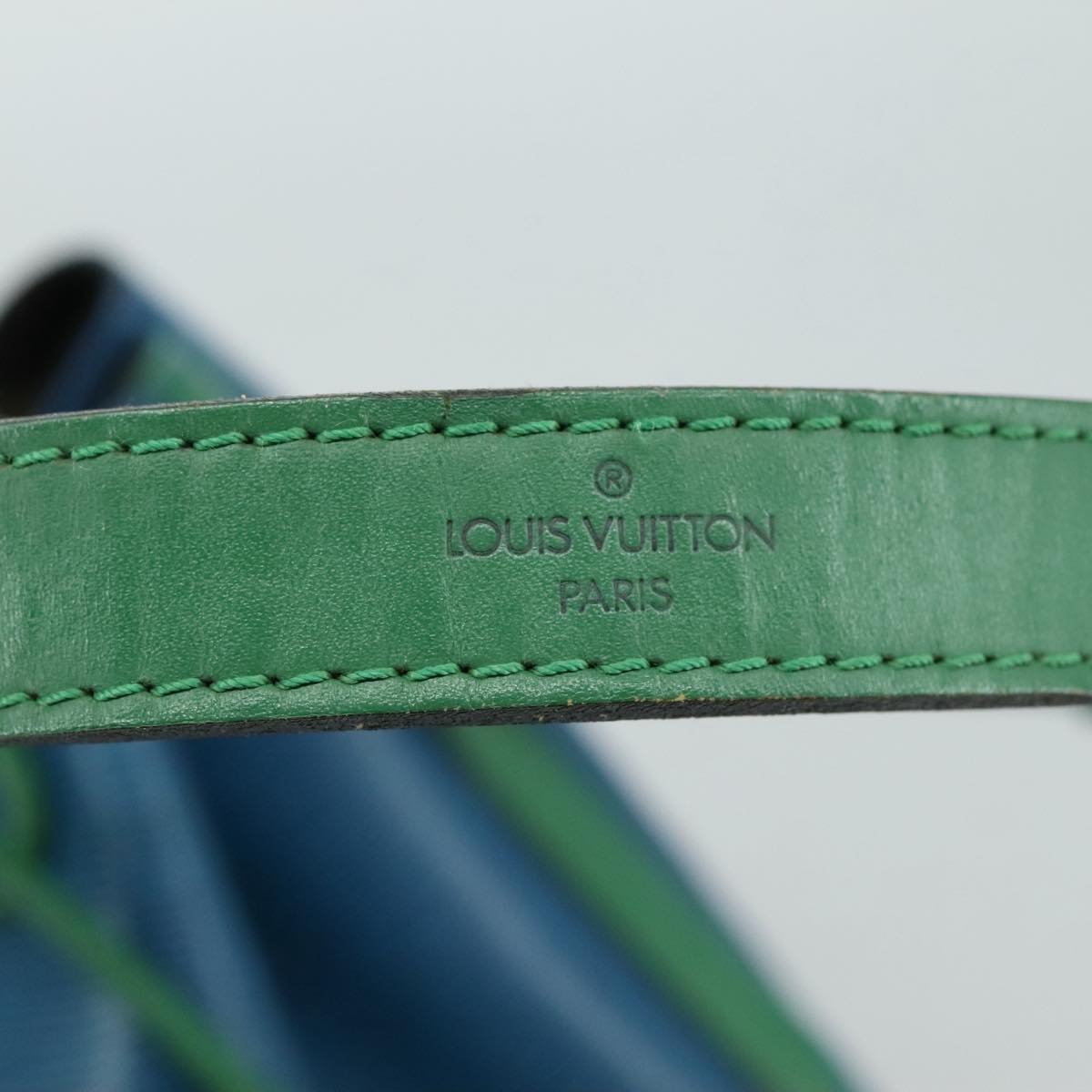 LOUIS VUITTON Epi Noe Shoulder Bag Bicolor Green Blue M44044 LV 107198