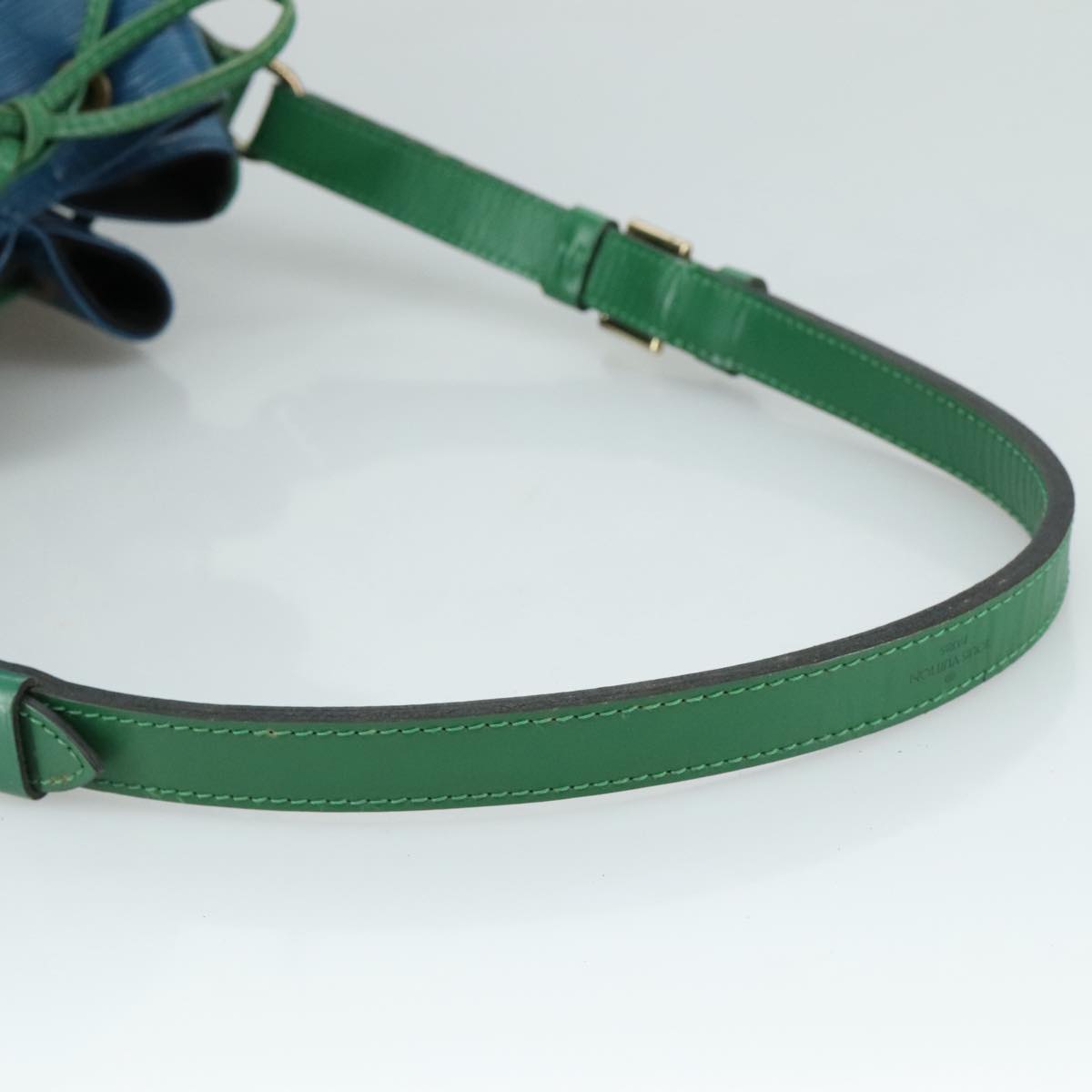 LOUIS VUITTON Epi Noe Shoulder Bag Bicolor Green Blue M44044 LV 107198