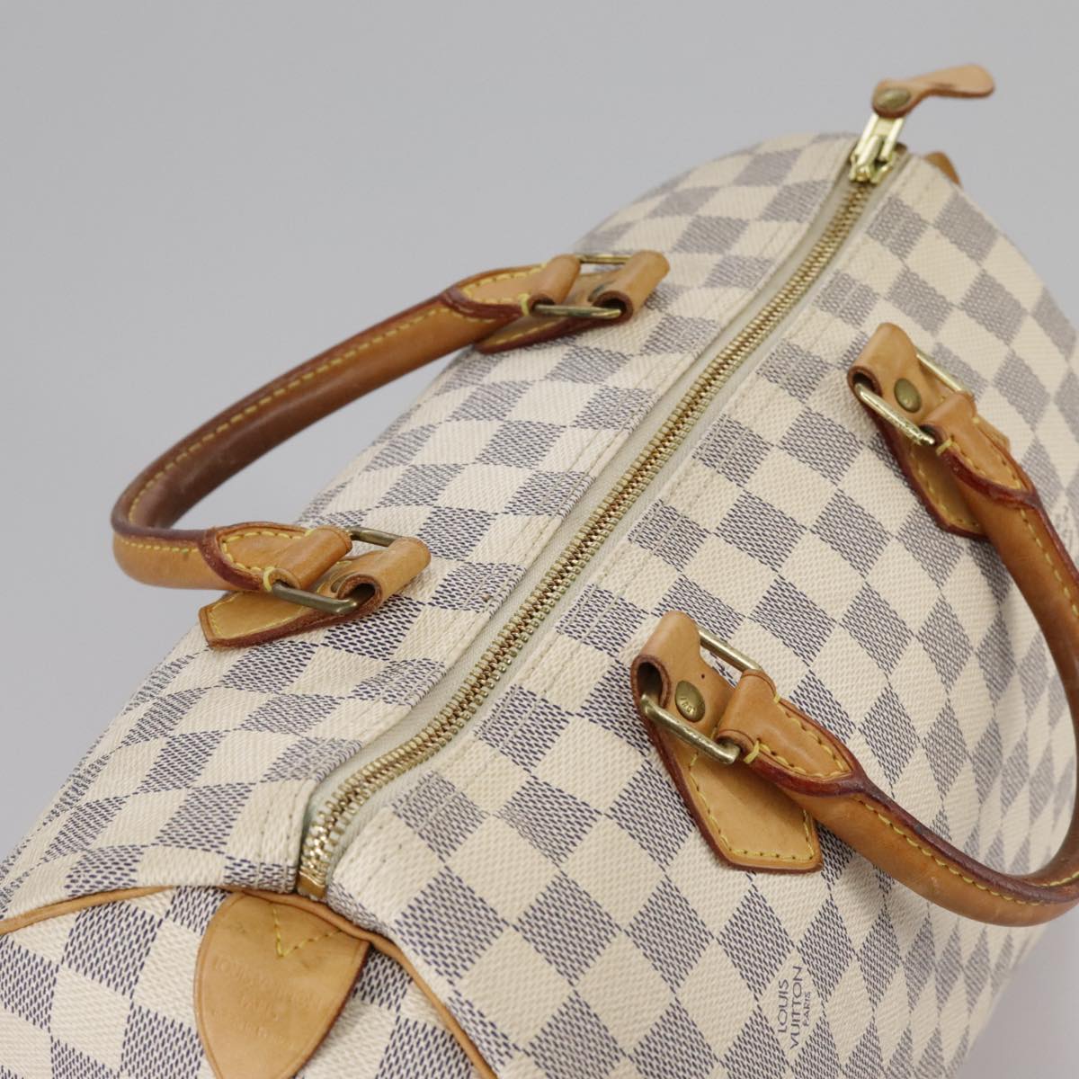 LOUIS VUITTON Damier Azur Speedy 30 Hand Bag N41533 LV 107336