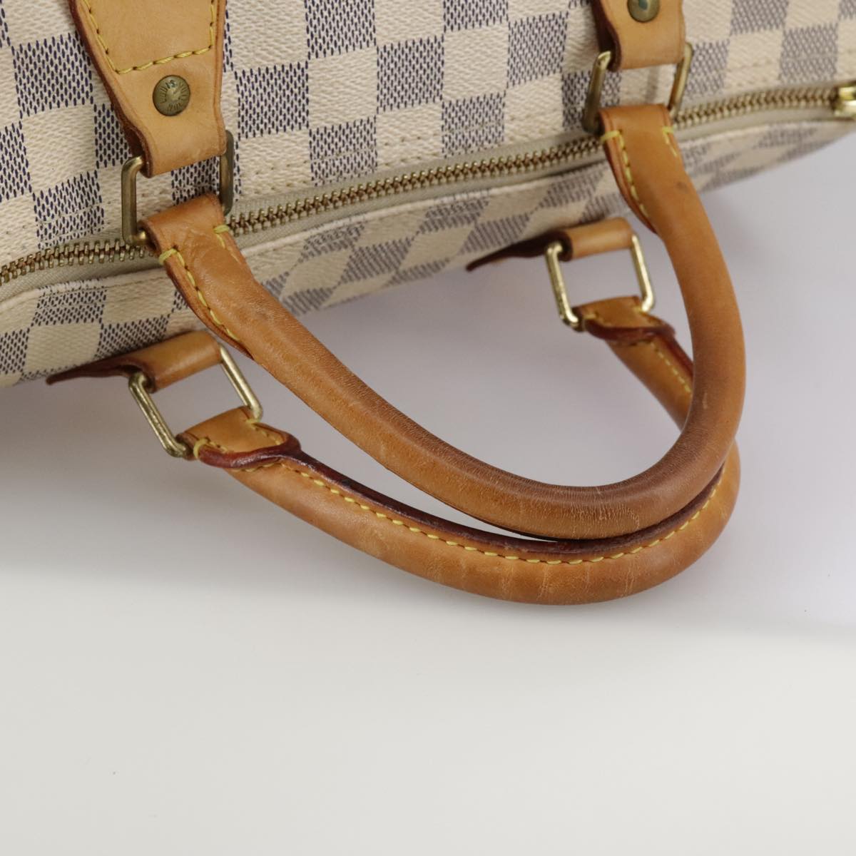 LOUIS VUITTON Damier Azur Speedy 30 Hand Bag N41533 LV 107336