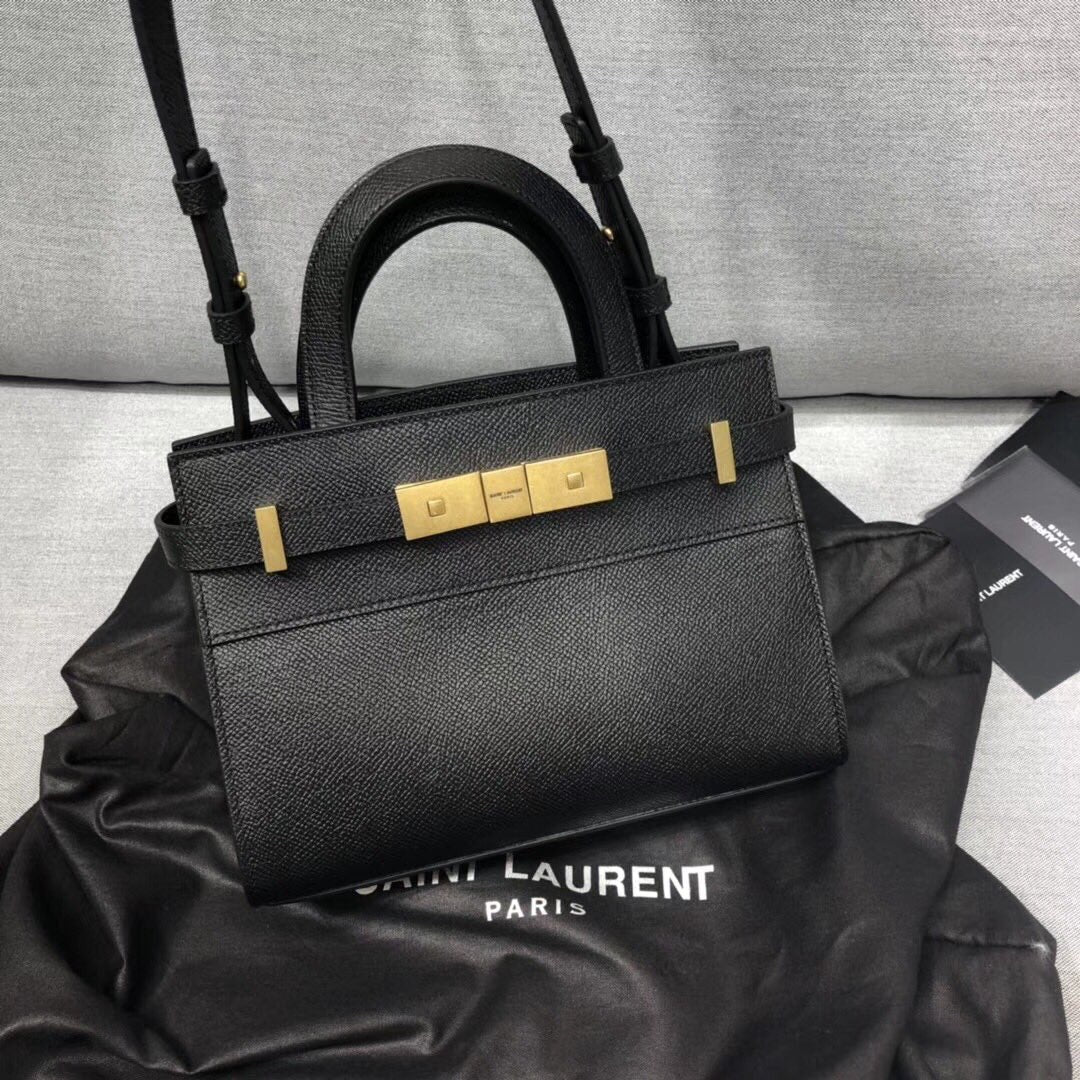 GLAMI Manhattan Nano Shopping Bag In Box Black For Women 8.2in/21cm YSL 5937410SX0W1000