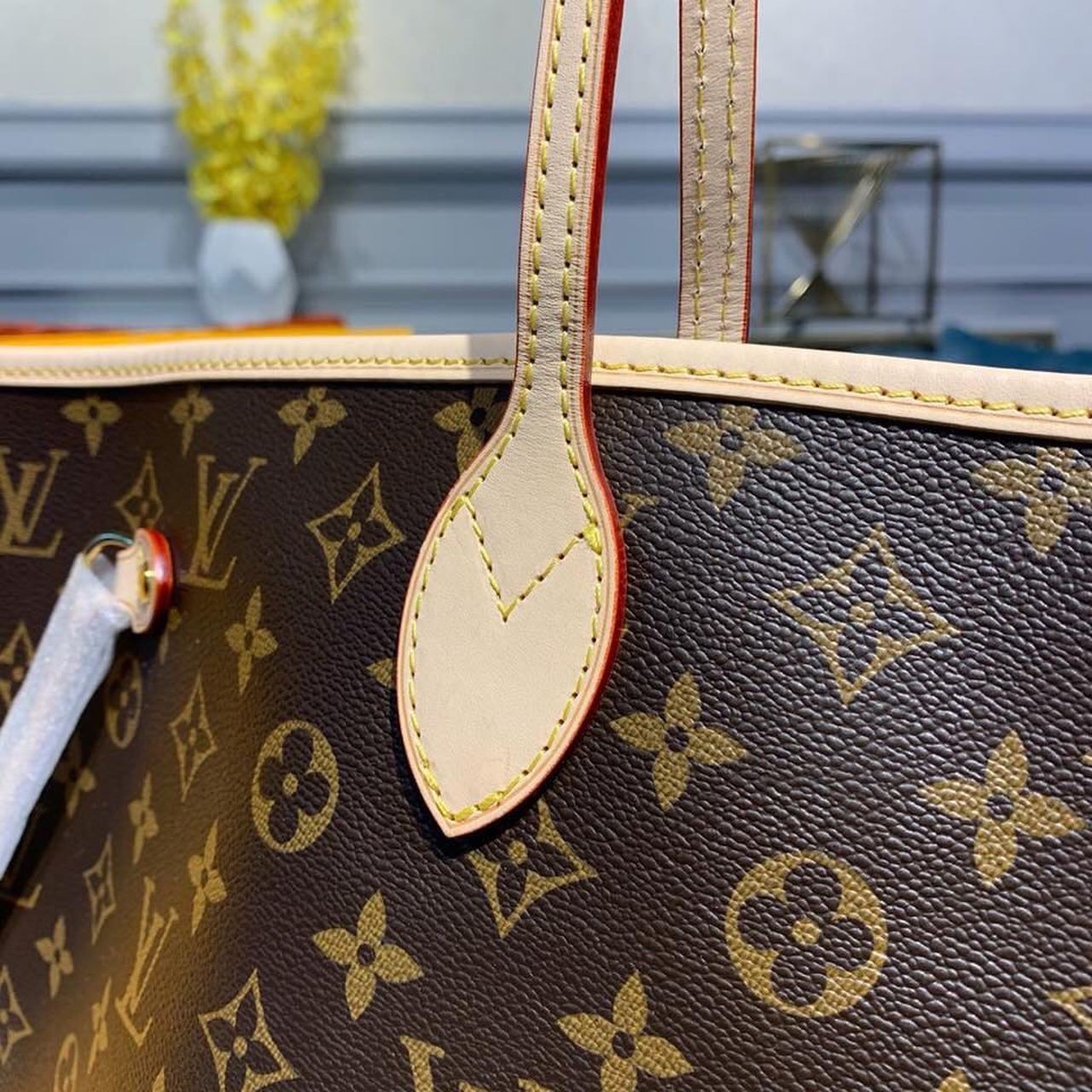 LV Neverfull GM Tote Bag Monogram Canvas Red For Women, WomenÃ¢â‚¬â„¢s Handbags, Shoulder Bags 15.7in/40cm LV M41181
