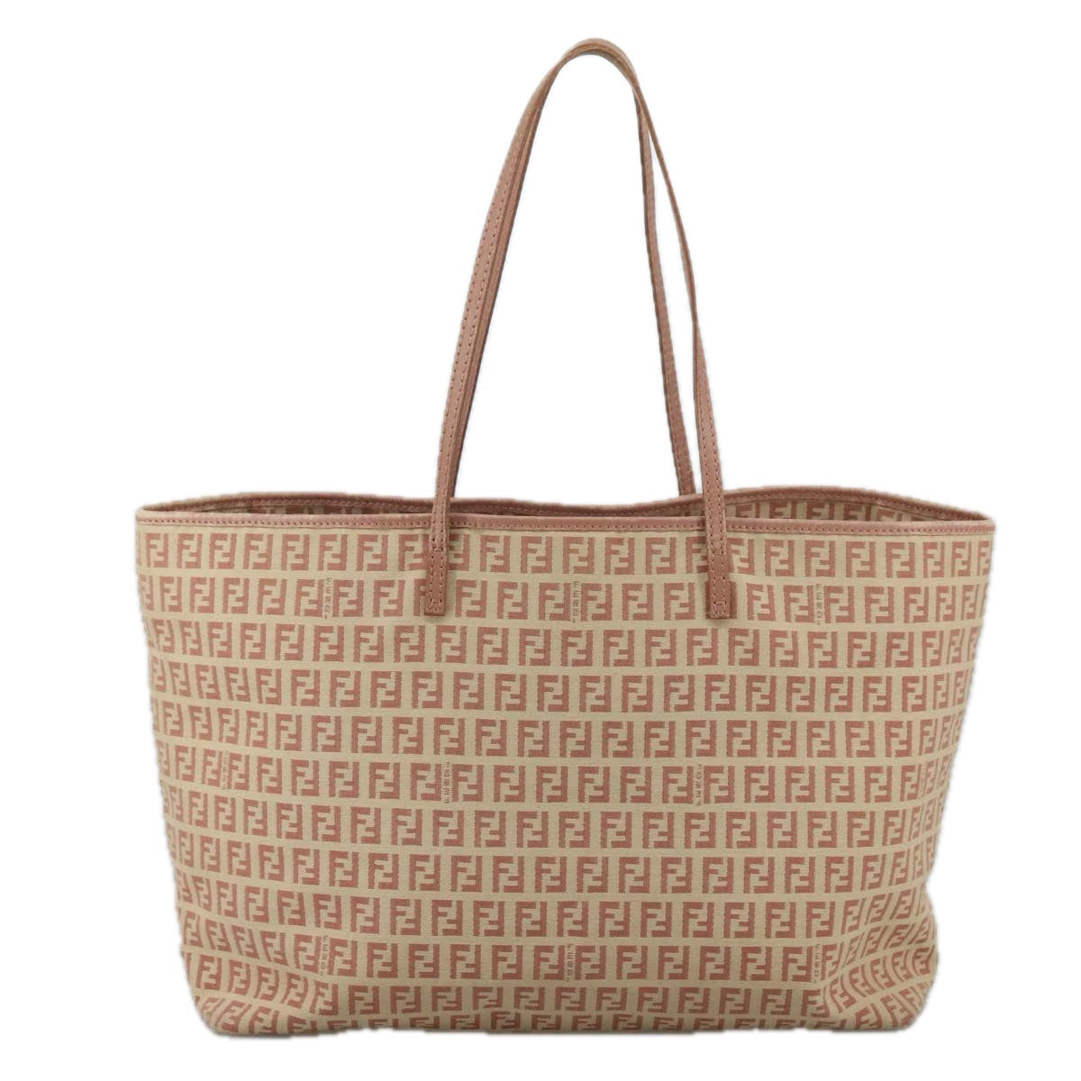 FENDI Zucchino Canvas Tote Bag Pink 108691