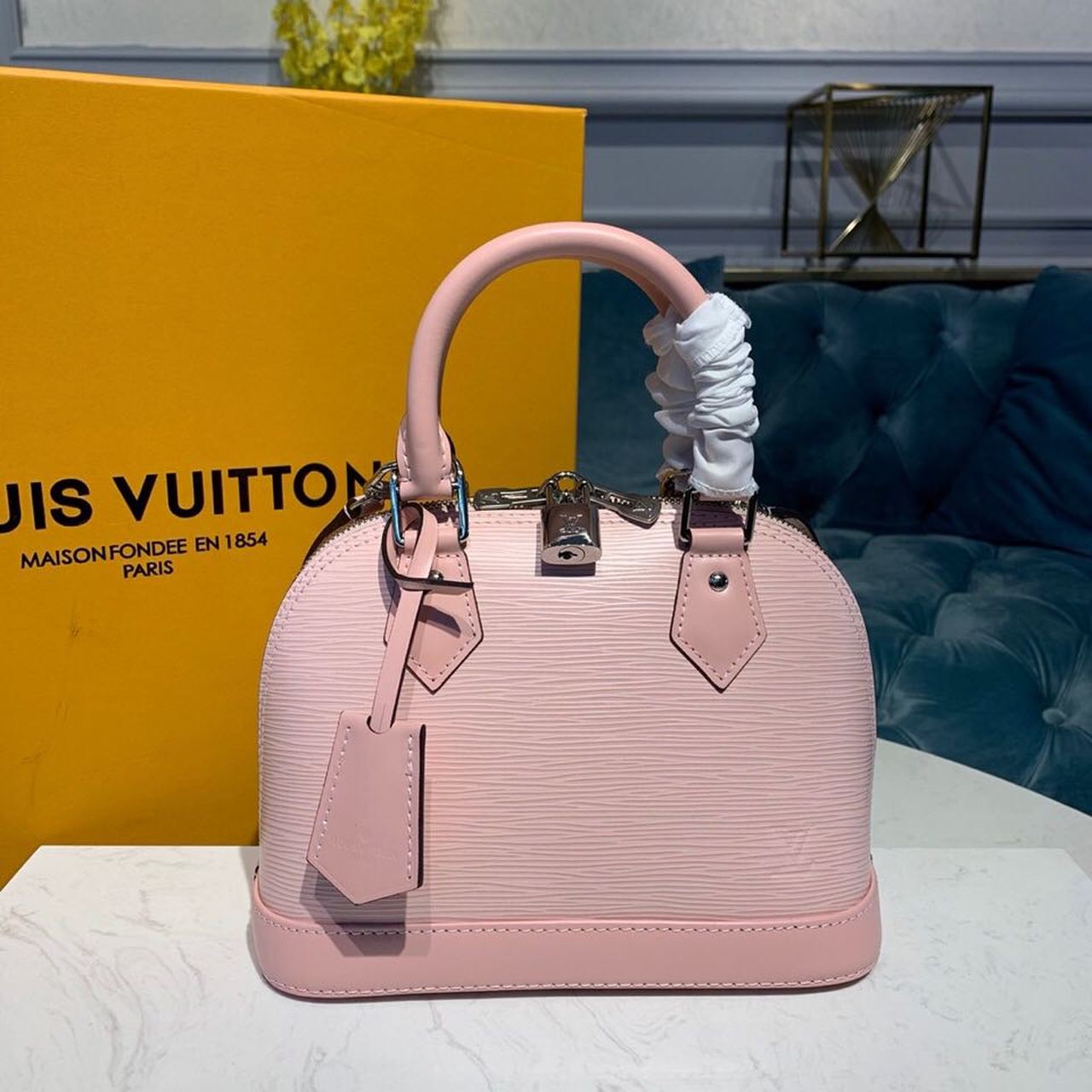LV Alma GLAMI Epi Rose Ballerine Pink For Women,  Shoulder And Crossbody Bags 9.2in/23.5cm LV M41327