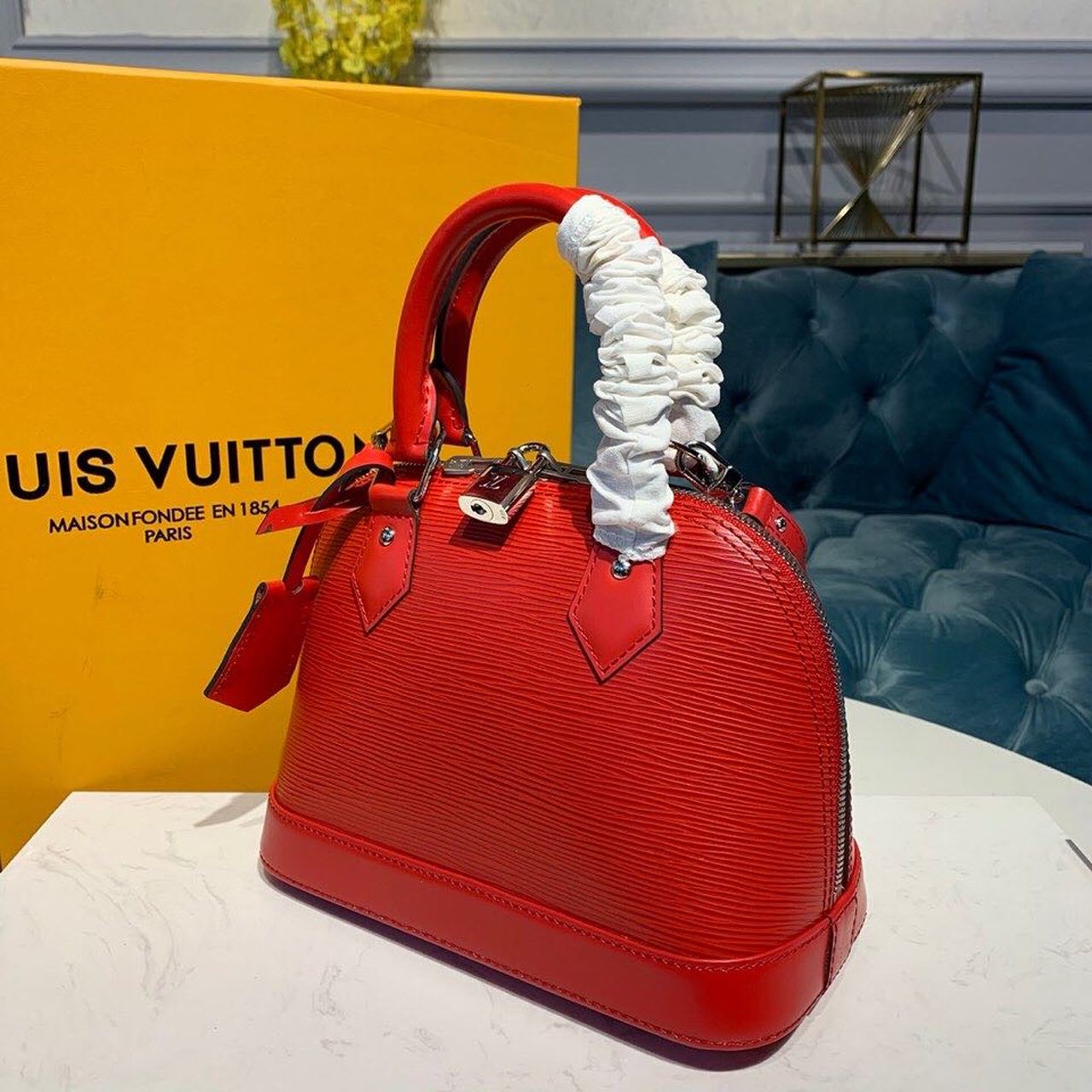 LV Alma GLAMI Epi Coquelicot Red For Women, WomenÃ¢â‚¬â„¢s Handbags, Shoulder And Crossbody Bags 9.2in/23.5cm LV M41160