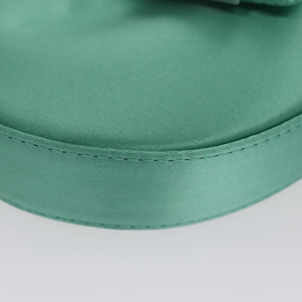 FENDI Hand Bag Satin Green 109715SA