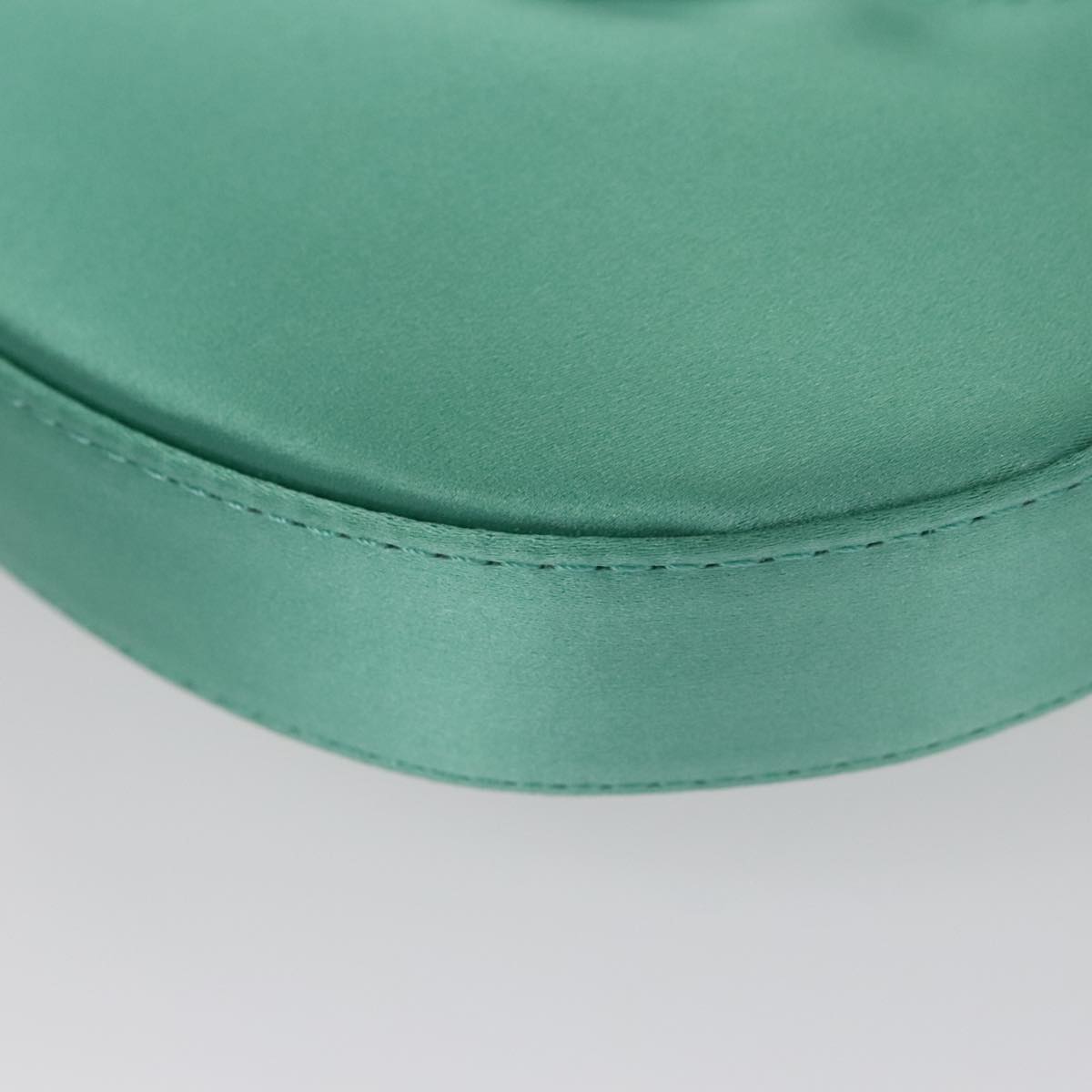 FENDI Hand Bag Satin Green 109715SA