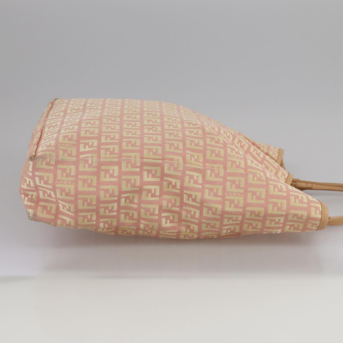 FENDI Zucchino Canvas Hand Bag Pink 109856