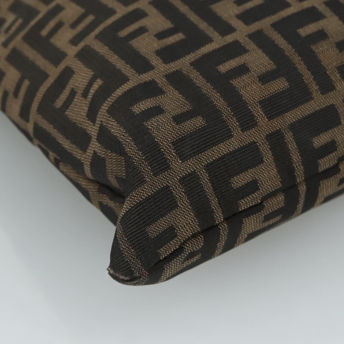 FENDI Zucca Canvas Tote Bag Brown Black 109930