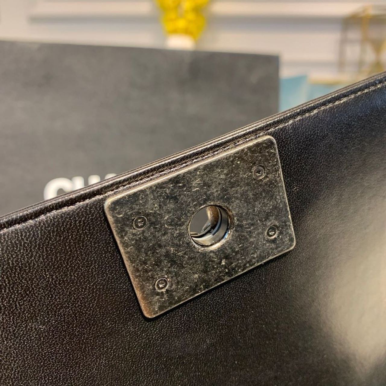 CHLSmall Boy Handbag Silver Hardware Black For Women Bags, Shoulder And Crossbody Bags 7.8in/20cm A67085