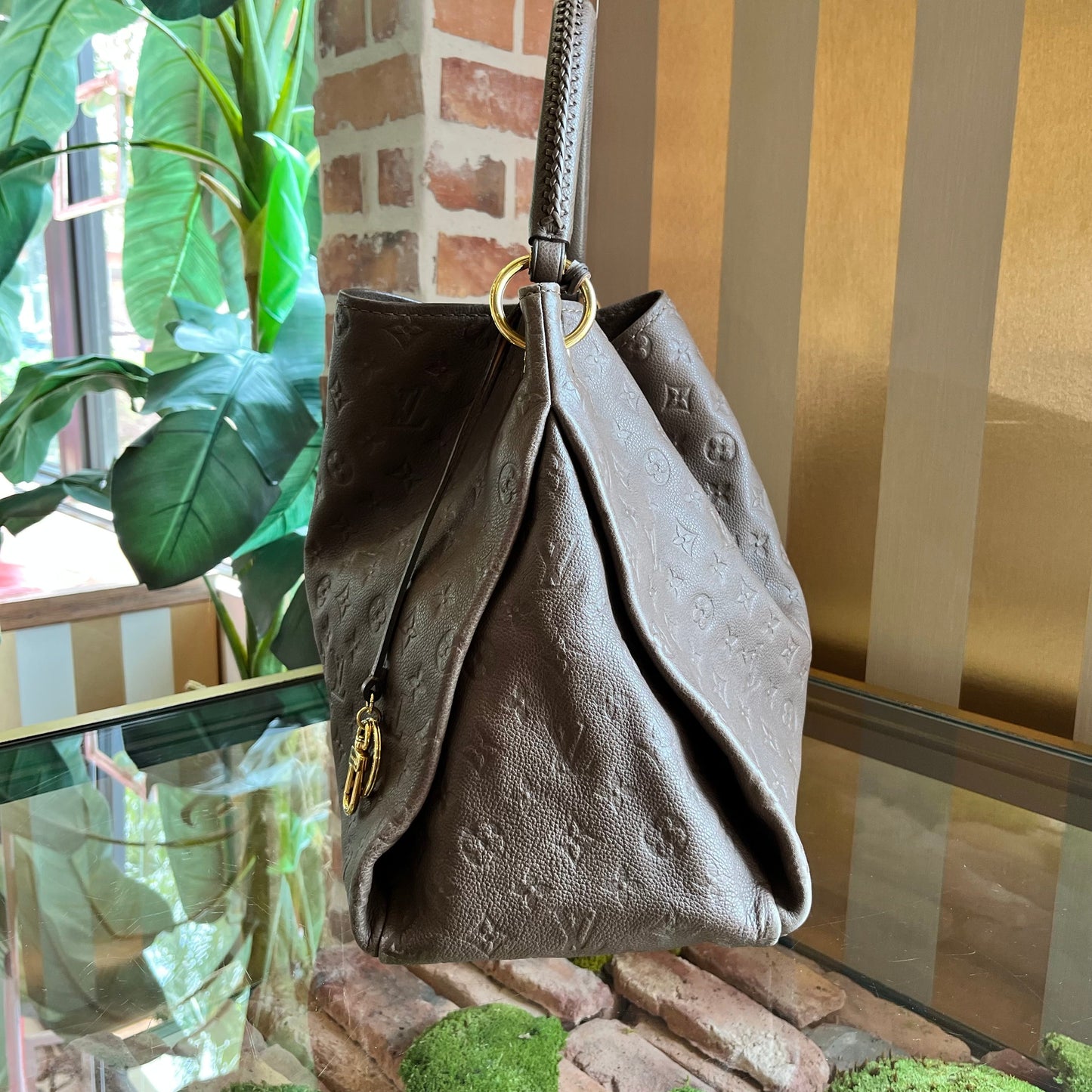 LOUIS VUITTON Artsy MM Monogram Empreinte Hobo Bag TS4021