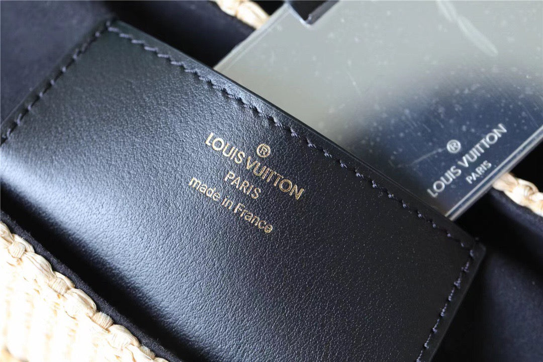 LV Twist MM Raffia Black For Women,  Shoulder And Crossbody Bags 9.1in/23cm LVÃ‚Â 