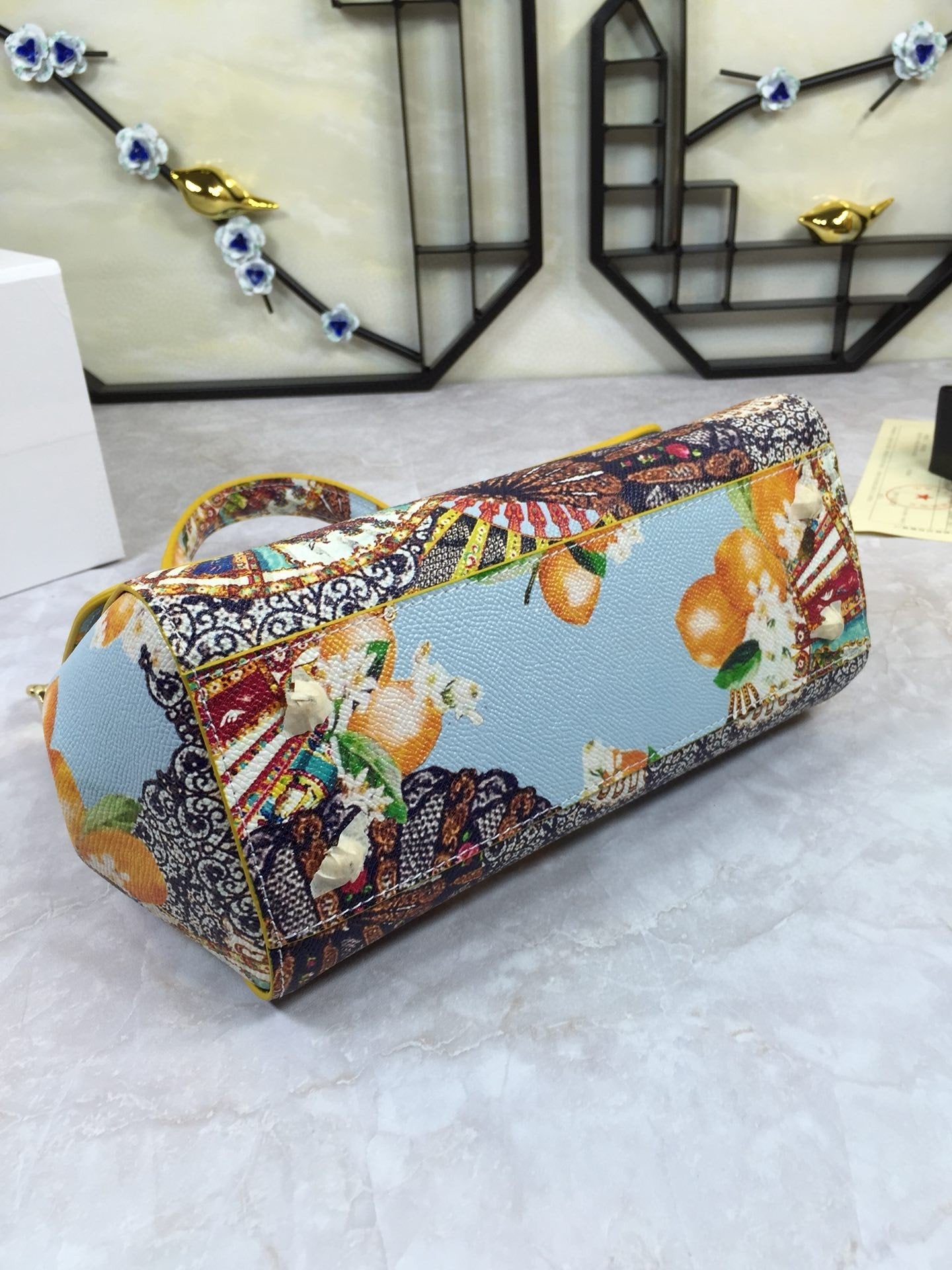 GLAMI 90s Sicily Bag With Logo Print Multicolor For Women 10.2in/26cm GLAMI