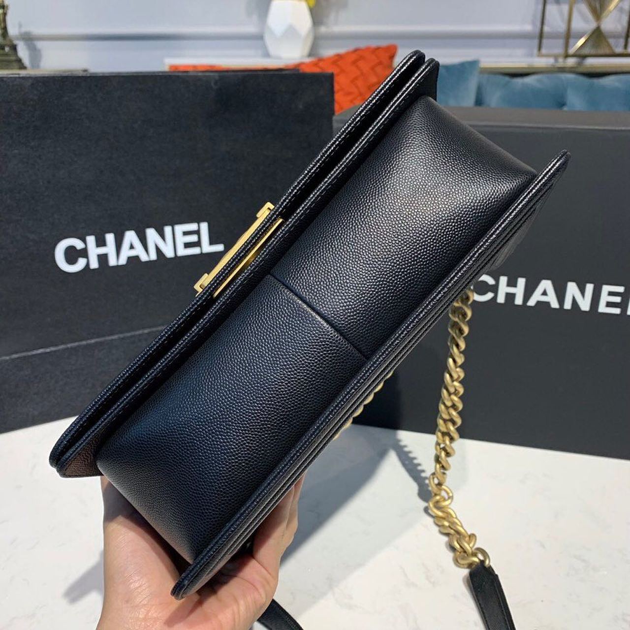 CHL Boy HandBag Black For Women Bags, Shoulder And Crossbody Bags 9.8in/25cm A67086