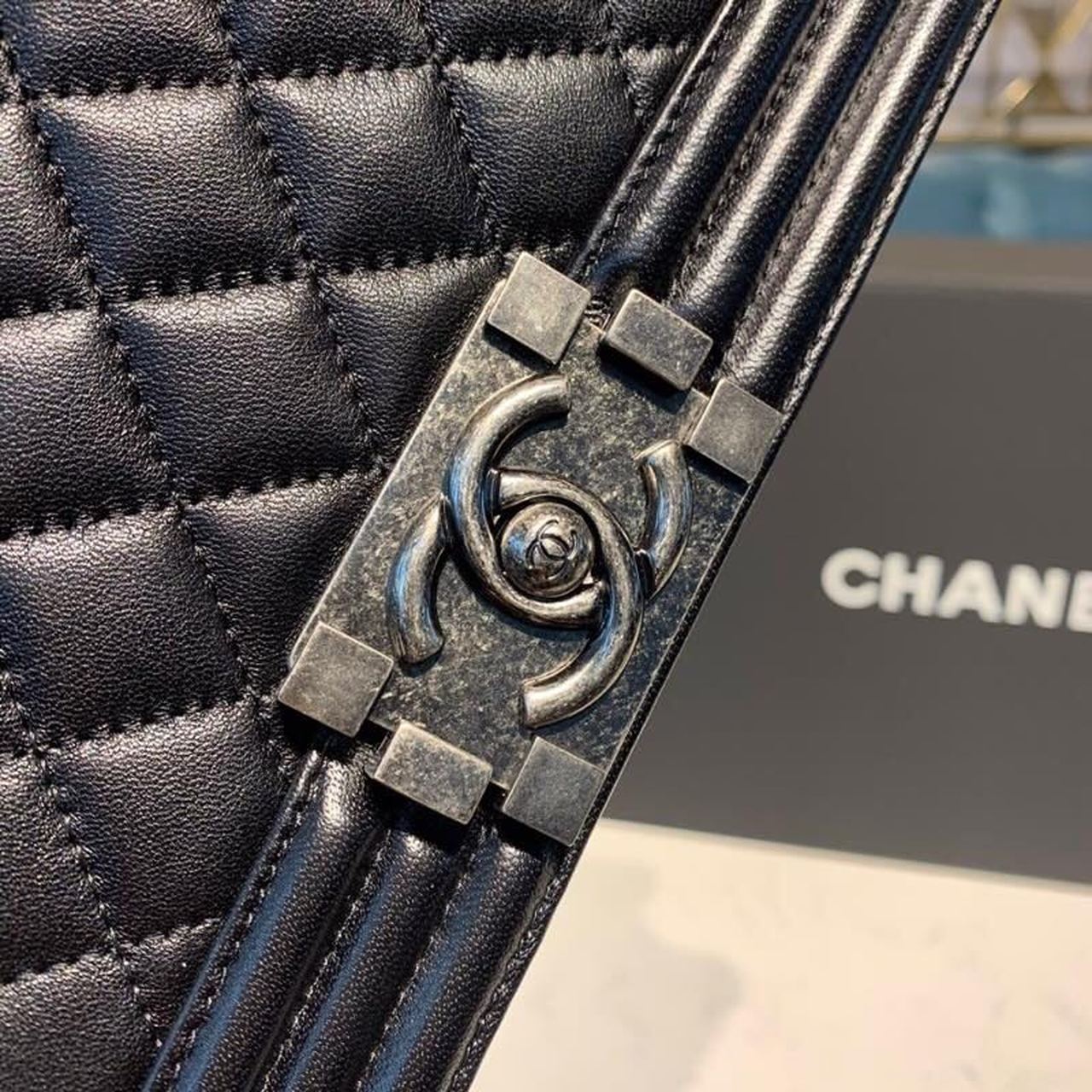 CHL Boy Handbag Silver Hardware Black For Women Bags, Shoulder And Crossbody Bags 9.8in/25cm A67086