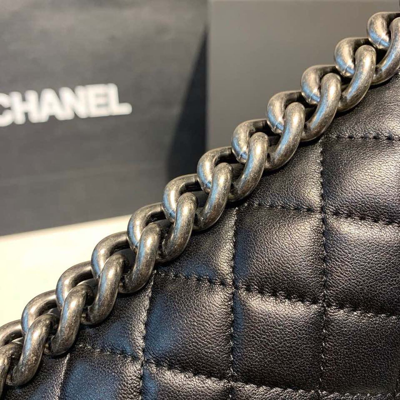 CHL Boy Handbag Silver Hardware Black For Women Bags, Shoulder And Crossbody Bags 9.8in/25cm A67086