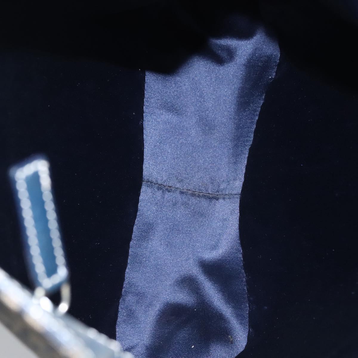 FENDI Zucchino Canvas Tote Bag Navy 110364