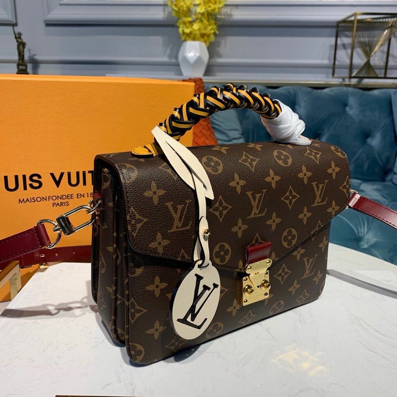 LV Pochette MÃƒÂ©tis Monogram Canvas For Women,  Shoulder Bags 9.7in/24cm LV M44668