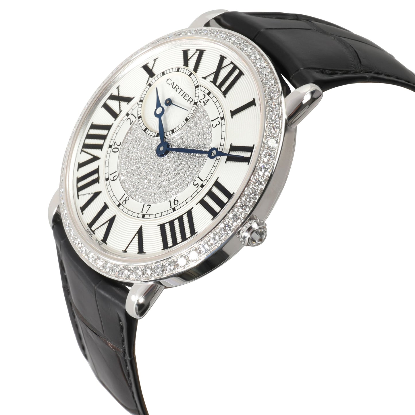 CARTIER Ronde Louis WR007004 Unisex Watch in 18kt White Gold