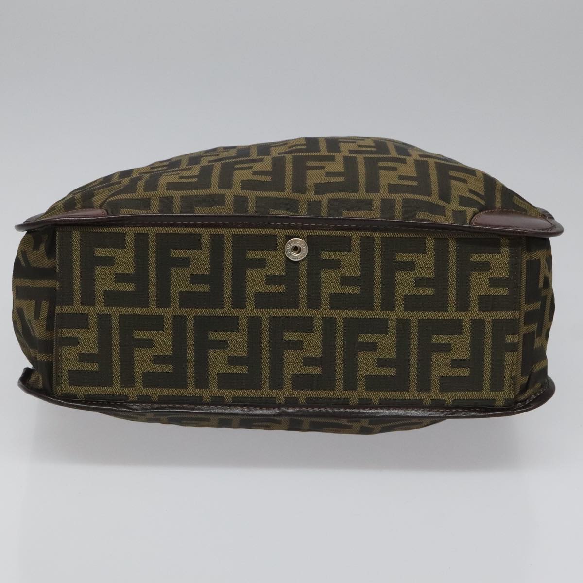 FENDI Zucca Canvas Tote Bag Brown Black 111927