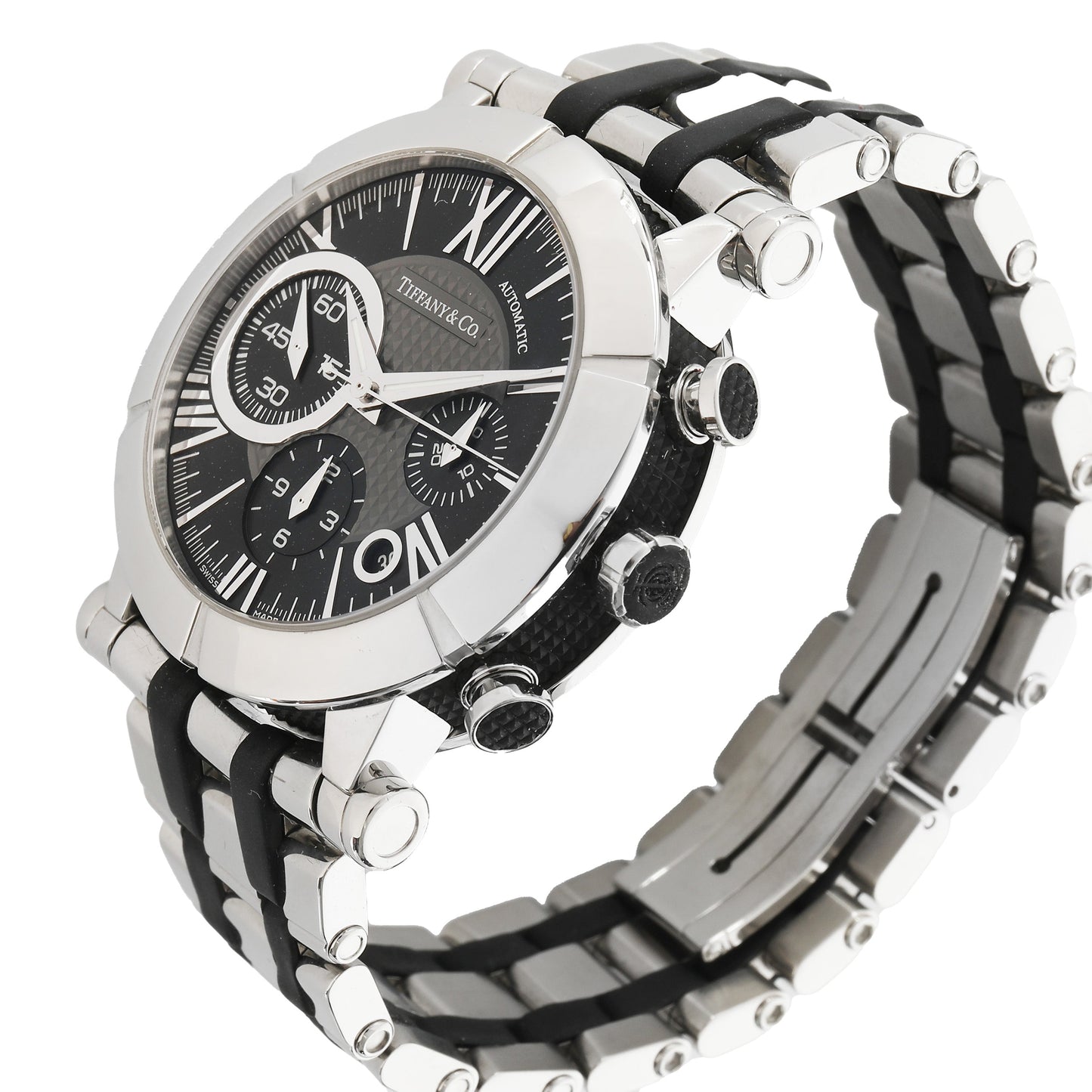 TIFFANY & CO. Atlas Z10000.82.12A1 Men's Watch in SS+Rubber