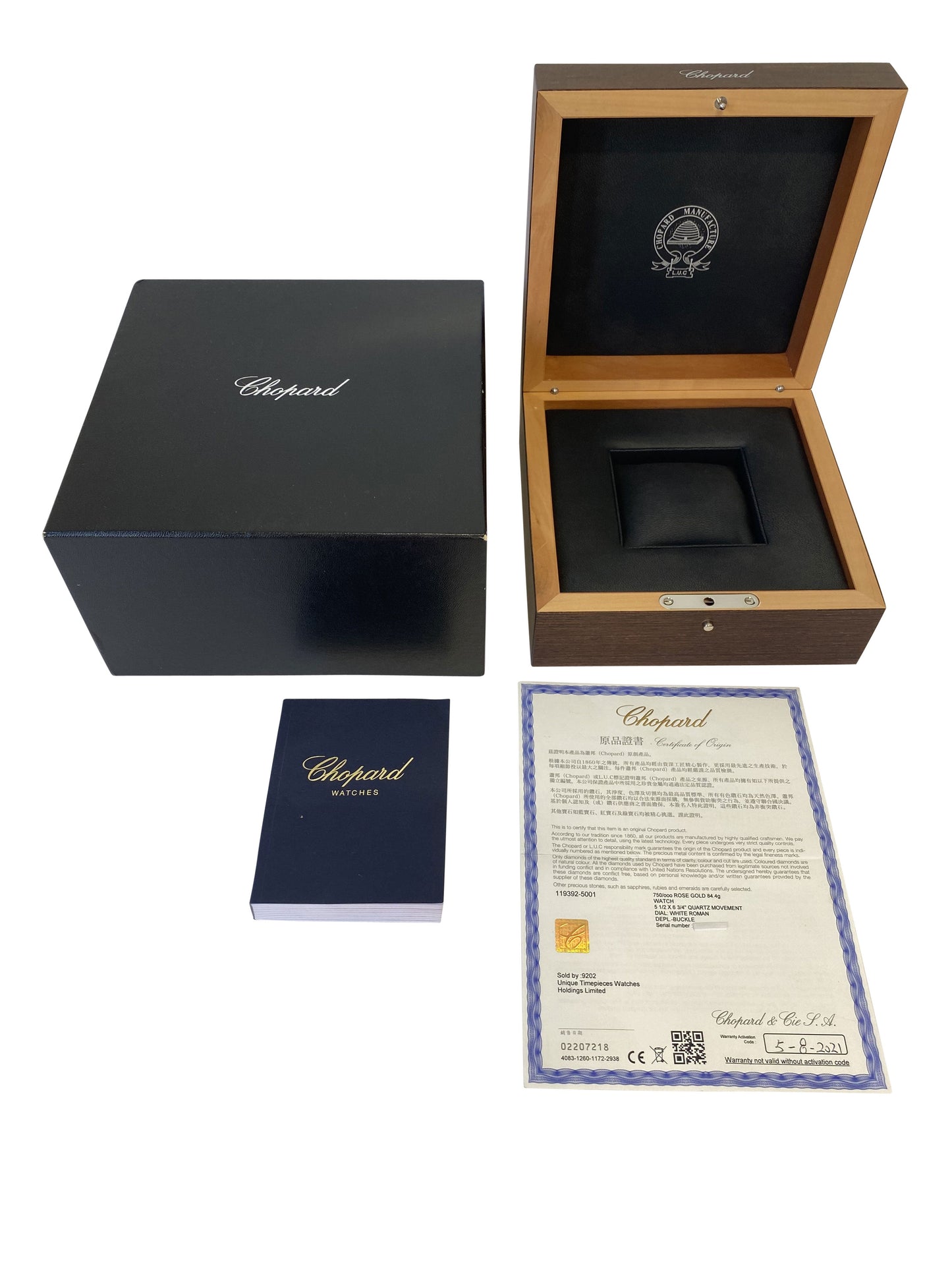 CHOPARD BRAND NEW Classic 119392-5001 Women's Watch in 18kt Rose Gold