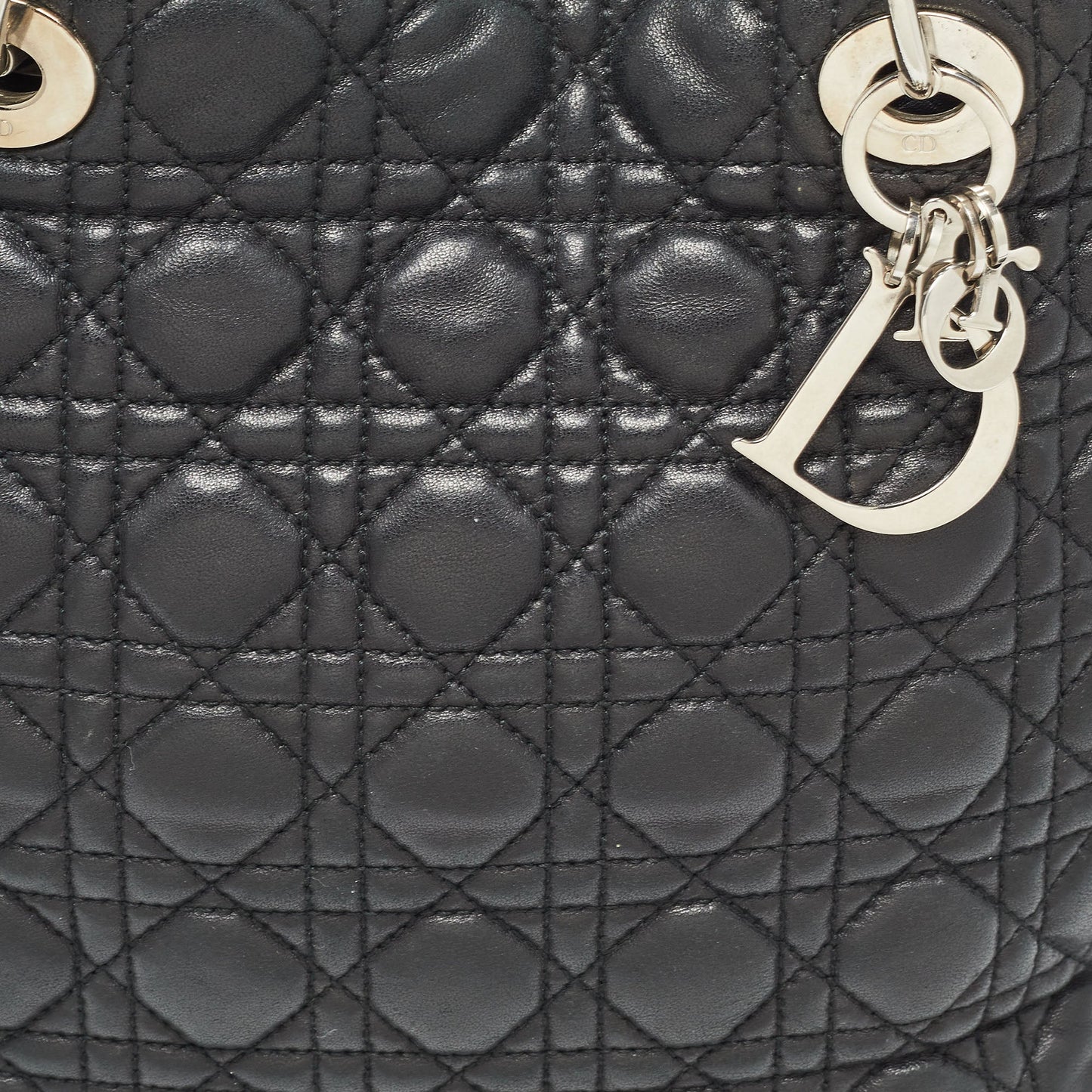 Dior  Cannage Quilted Leather Soft Lady Dior Tote