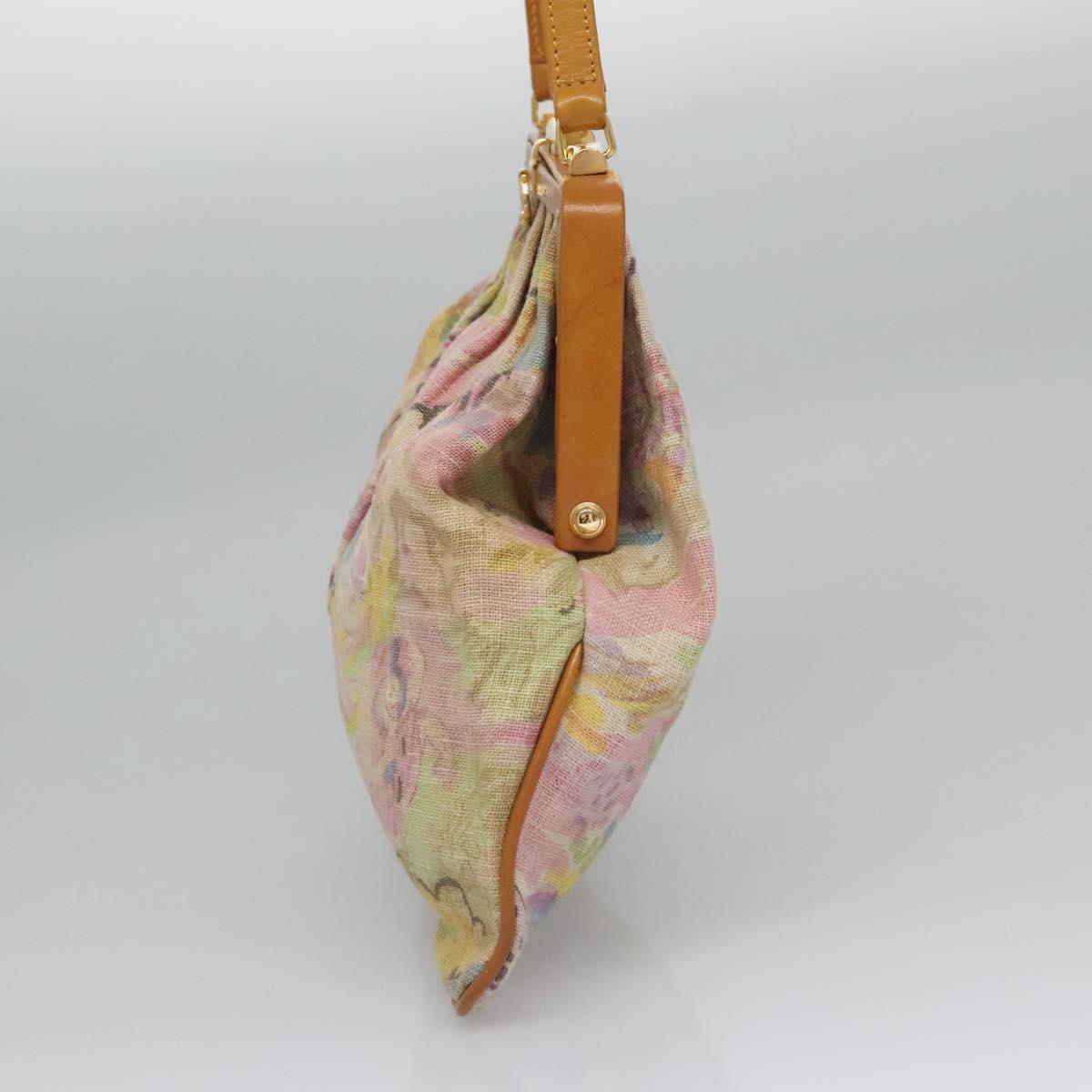 FENDI Shoulder Bag Canvas Beige 115319