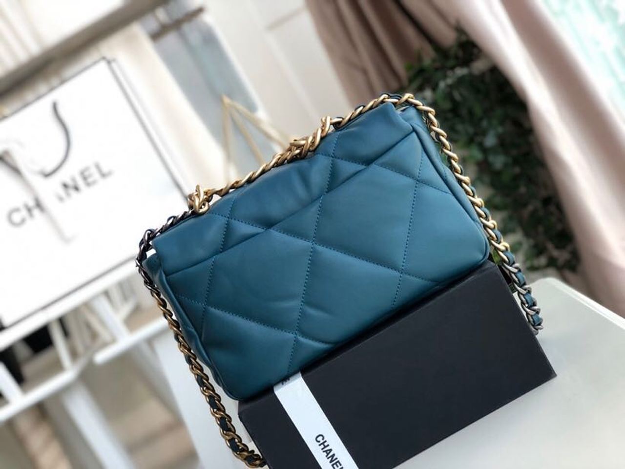 CHL 19 Handbag Teal For Women Bags, Shoulder And Crossbody Bags 10.2in/26cm AS1160