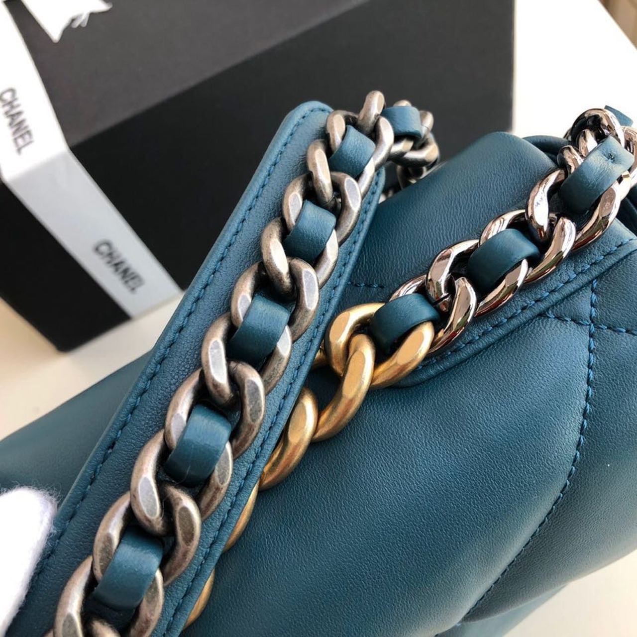 CHL 19 Large Handbag Teal For Women Bags, Shoulder And Crossbody Bags 11.8in/30cm AS1161