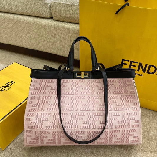 FI GlamI X-tote Bag Pink Canvas For Women, Handbags, Shoulder Bags 16.1in/41cm FF 8BH374