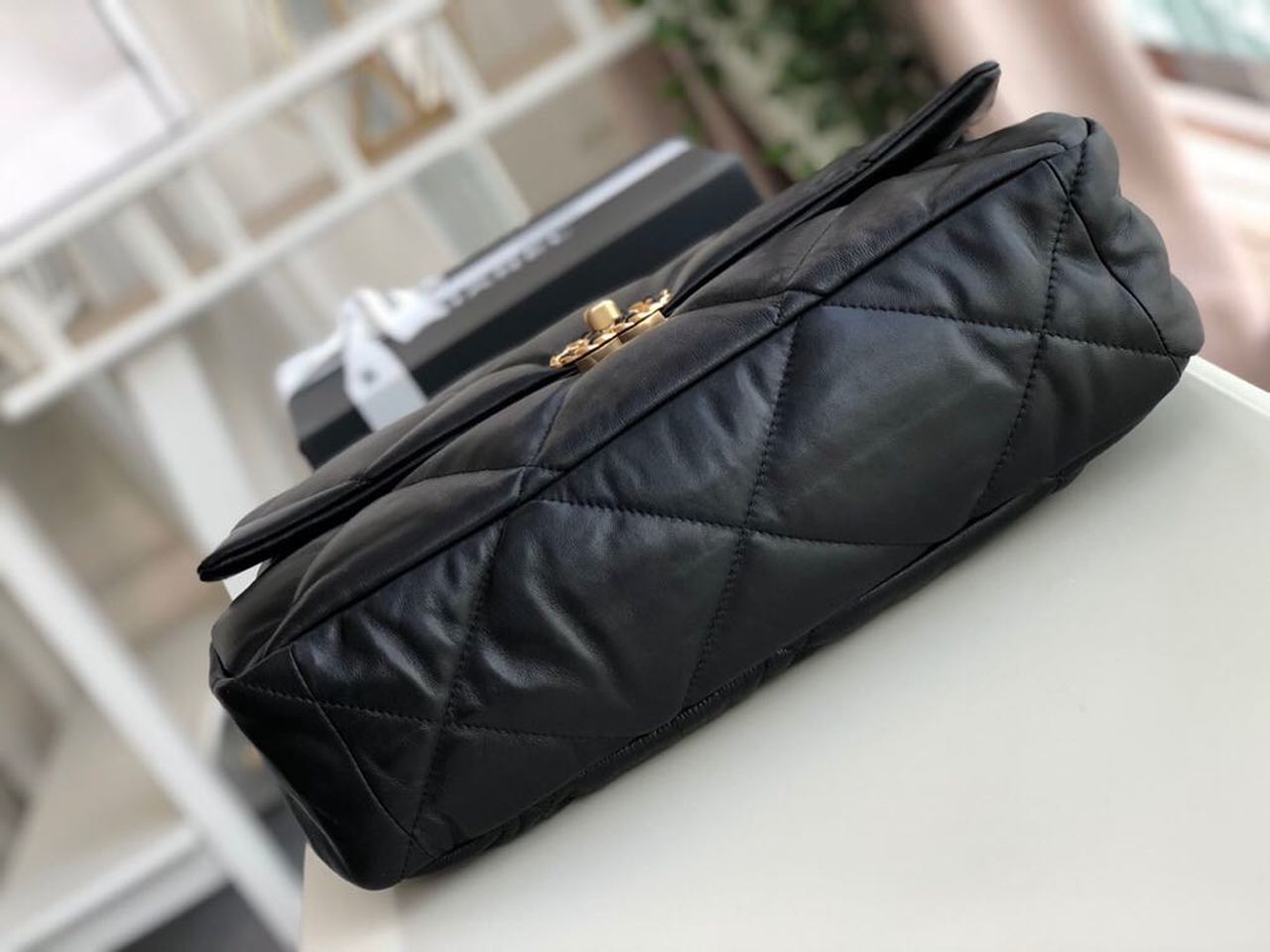 CHL 19 Maxi Handbag Black For Women Bags, Shoulder And Crossbody Bags 14in/36cm AS1162 B04852 94305